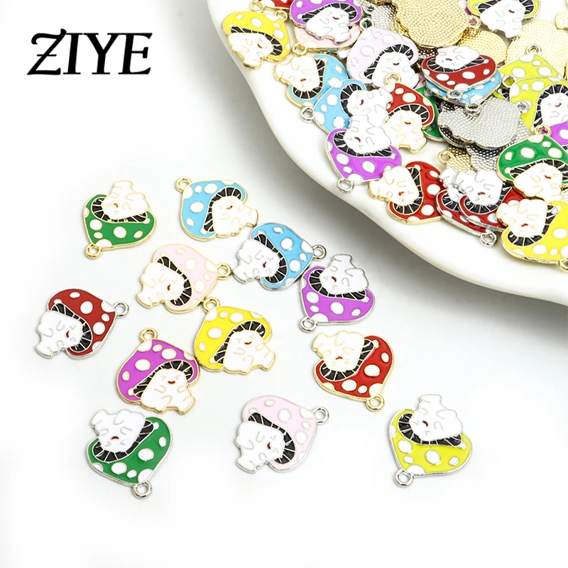 10pcs Cartoon Mushroom Enamel Charms for Making Cute Earrings Pendant Necklace DIY Creative Jewelry Handmade Finding Accessories 
10pcs Cartoon Mushroom Enamel Charms for Making Cute Earrings Pendant Necklace DIY Creative Jewelry Handmade Finding Accessories