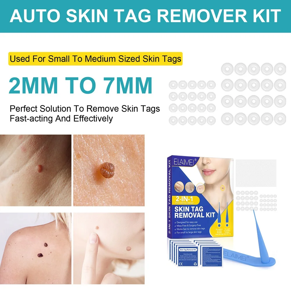 Vine Skin Tag Remover Device Kits for 2-8mm Tags for All Body Parts Easy to Use Safe and Painless Upgraded Design for User
Vine Skin Tag Remover Device Kits for 2-8mm Tags for All Body Parts Easy to Use Safe and Painless Upgraded Design for User