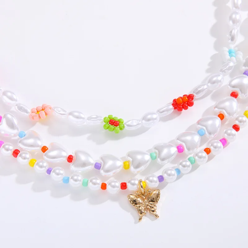 Fashion Multilayer Handmade Pearl Beads Chain Fashion Necklaces Butterfly Charm Crystal Pendant Jewelry For Women Accessories
Fashion Multilayer Handmade Pearl Beads Chain Fashion Necklaces Butterfly Charm Crystal Pendant Jewelry For Women Accessories