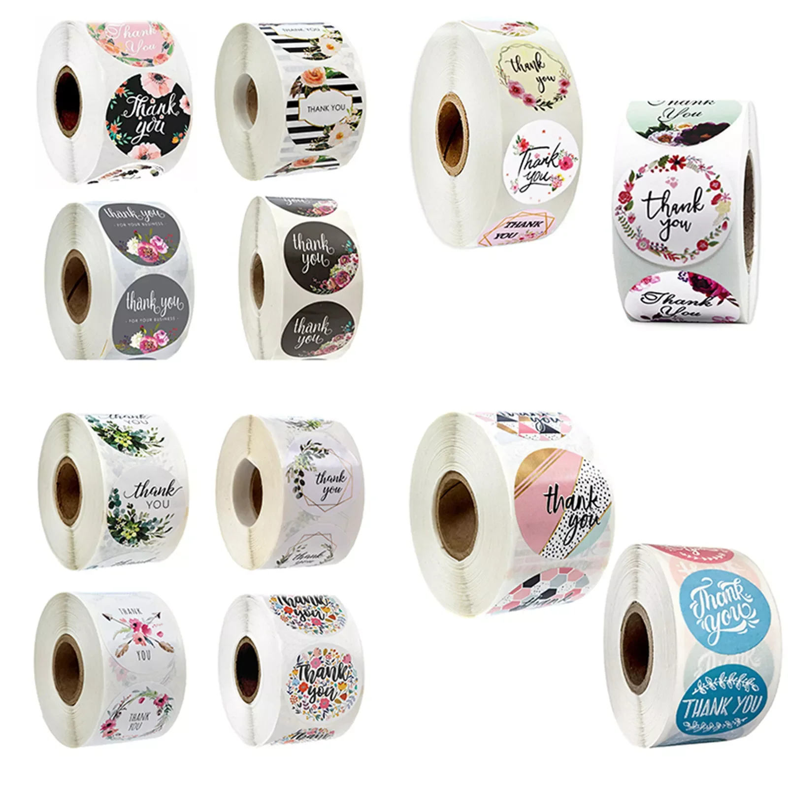 Roll(500Pcs) Flowers Thank You Sticker Paper Labels Round Reward scrapbooking Stickers Envelope Seals Stickers Stationery
Roll(500Pcs) Flowers Thank You Sticker Paper Labels Round Reward scrapbooking Stickers Envelope Seals Stickers Stationery