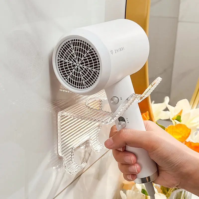 Hair Dryer Holder Bathroom Hairdryer Rack Blower Organizer Shelf Nail Free No Drilling Adhesive Wall Mounted Storage Accessories
Hair Dryer Holder Bathroom Hairdryer Rack Blower Organizer Shelf Nail Free No Drilling Adhesive Wall Mounted Storage Accessories