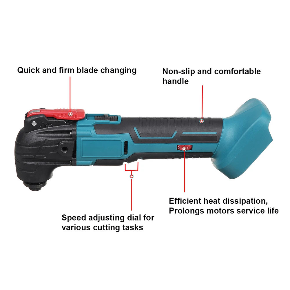 Electric Cordless Oscillating Multitools Power Saw Renovator Power Tool Shovel Cutting Trimming Machine For 18V Battery
Electric Cordless Oscillating Multitools Power Saw Renovator Power Tool Shovel Cutting Trimming Machine For 18V Battery