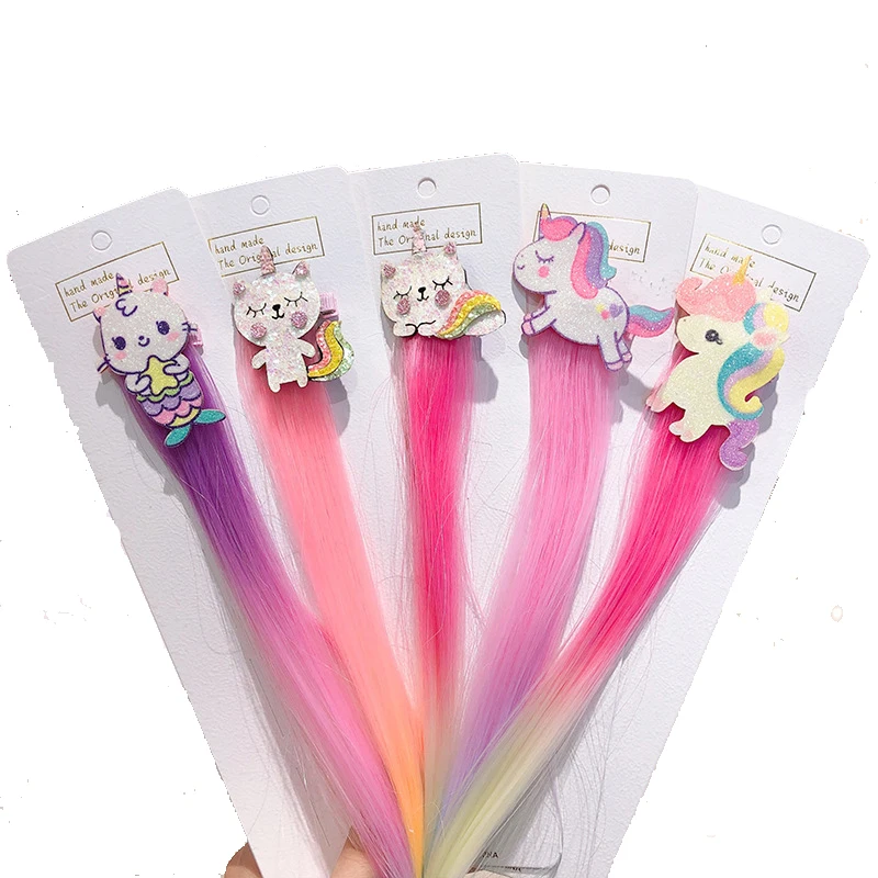 Baby Girl Cute Rainbow Wig Barrettes Cat Rabbit Unicorn Hair Clips Hairpins for Braids Girls Kids Children Hair Accessories
Baby Girl Cute Rainbow Wig Barrettes Cat Rabbit Unicorn Hair Clips Hairpins for Braids Girls Kids Children Hair Accessories
