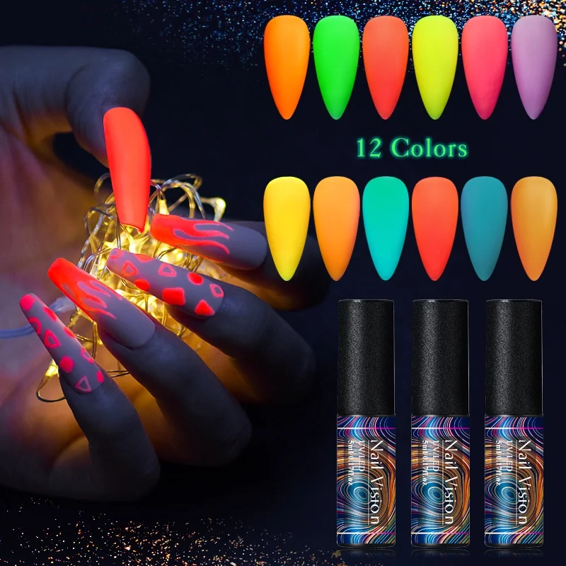 Luminous Nail Gel Glow In Dark Fluorescent Neon UV LED Semi Permanent Soak Off Gel Varnish Lighting In Night Nail Art Varnish
Luminous Nail Gel Glow In Dark Fluorescent Neon UV LED Semi Permanent Soak Off Gel Varnish Lighting In Night Nail Art Varnish