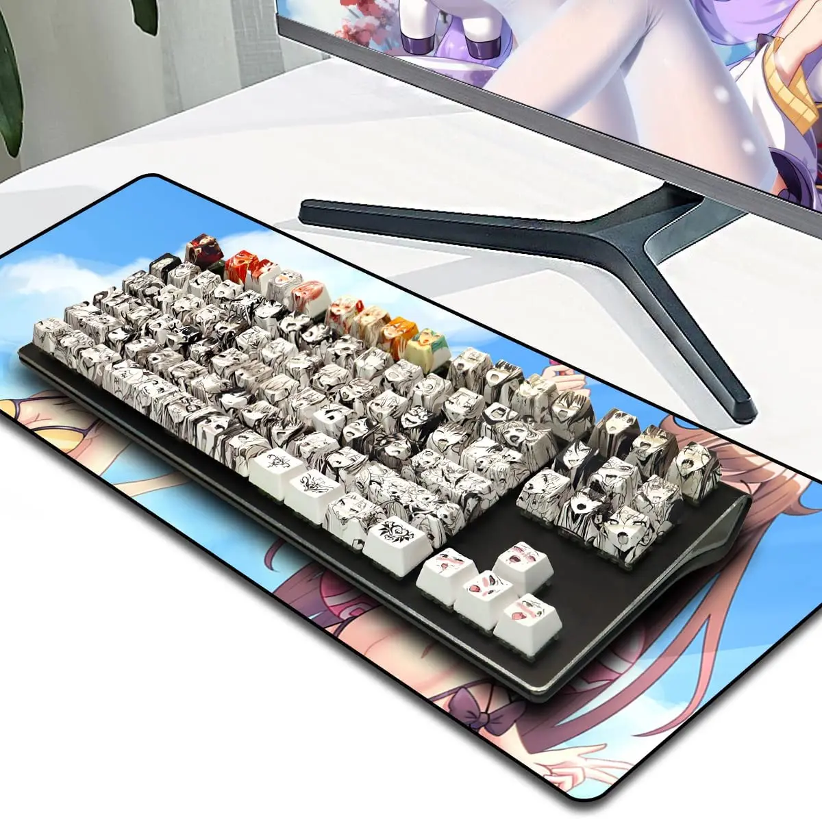 Клавиатура XVX PBT Ahegao, механическая, 108 клавиш, OEM-профиль, сублимация краски, популярная в аниме для Cherry Gateron переключатель Kailh
Клавиатура XVX PBT Ahegao, механическая, 108 клавиш, OEM-профиль, сублимация краски, популярная в аниме для Cherry Gateron переключатель Kailh