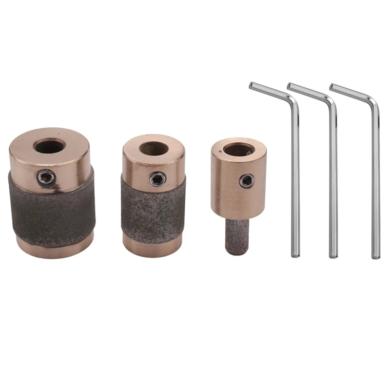 3Pcs Grinder Head 1 Inch 3/4 Inch 1/4 Inch Brass Core Standard Grit Stained Glass Grinder Bit Head For Glass Stone
3Pcs Grinder Head 1 Inch 3/4 Inch 1/4 Inch Brass Core Standard Grit Stained Glass Grinder Bit Head For Glass Stone