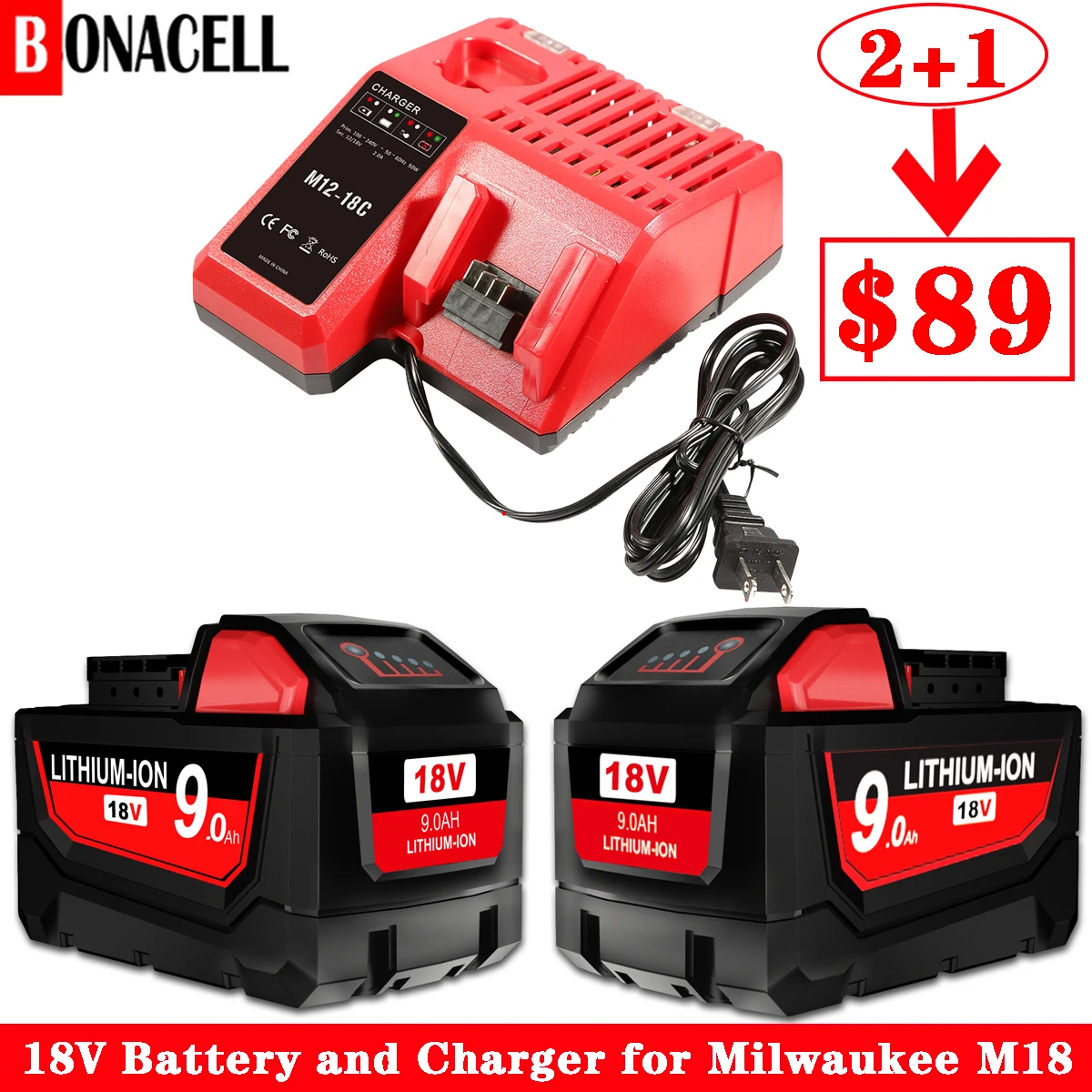 Запасной аккумулятор 1820 Ач, совместимый с аккумулятором Milwaukee 18 V XC M-18 48-11-1850 48-11-, беспроводной электроинструмент
Запасной аккумулятор 1820 Ач, совместимый с аккумулятором Milwaukee 18 V XC M-18 48-11-1850 48-11-, беспроводной электроинструмент