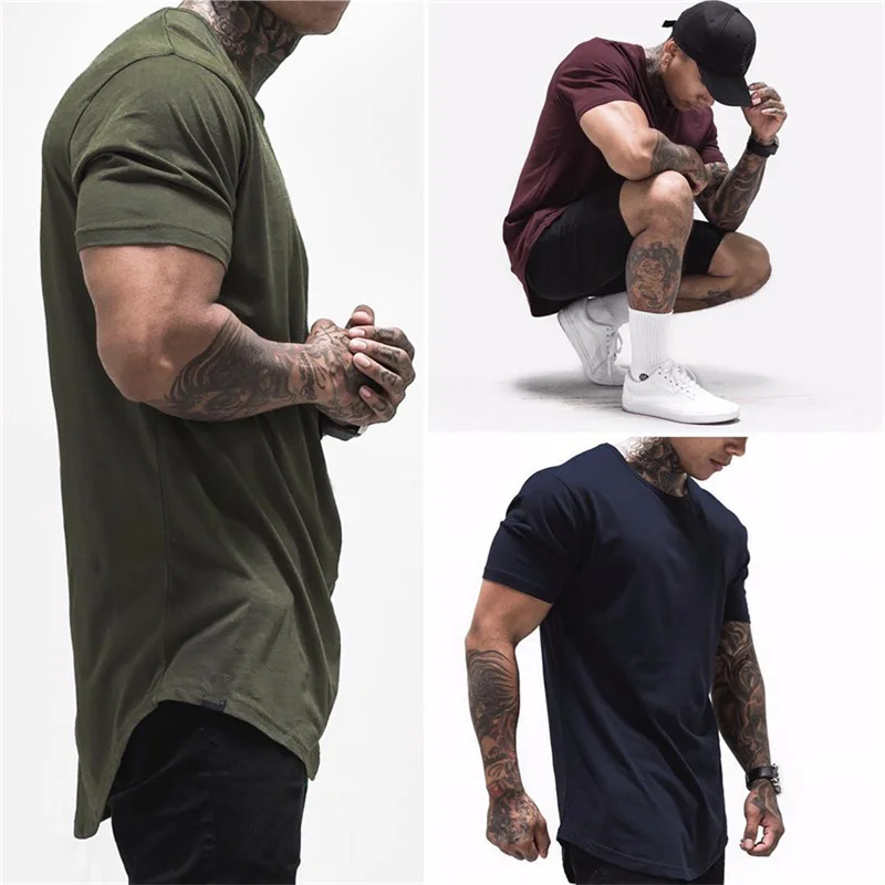 Summer men's short sleeve solid color fitness clothing breathable quick dry gym cotton loose clothing for men short
Summer men's short sleeve solid color fitness clothing breathable quick dry gym cotton loose clothing for men short