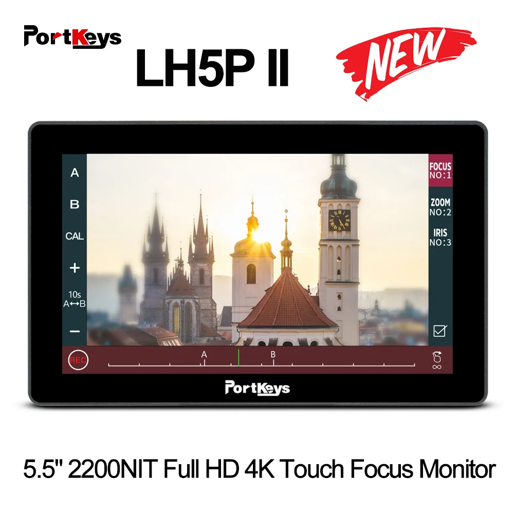 

Portkeys LH5P II 5.5 inch 2200NIT Full HD 4K Touch Focus Monitor for Sony Pansonic Canon BMD On-camera Touch Screen Monitor