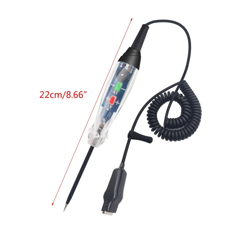 Upgraded 6-24V Digital Automotive LED Circuit Tester Portable Spring Wire Vehicle Circuits Low Voltage Light Tester Pen
Upgraded 6-24V Digital Automotive LED Circuit Tester Portable Spring Wire Vehicle Circuits Low Voltage Light Tester Pen