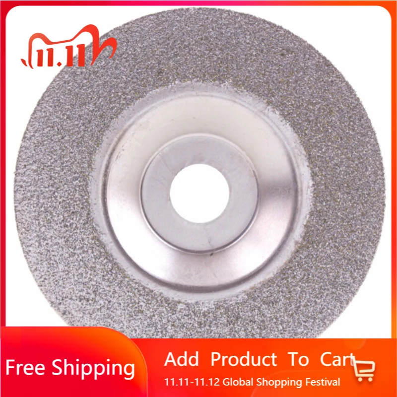 

4" 60Grit Diamond Coated Grinding Disc Wheel For Angle Grinder Coarse Glass Lapidary Saw Blades Rotary Abrasive Tools NEW