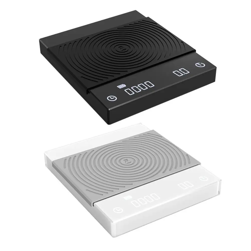 

Черные Зеркальные базовые электронные весы TIMEMORE со встроенным автоматическим таймером, кухонные весы для приготовления эспрессо и кофе, 0,1 г