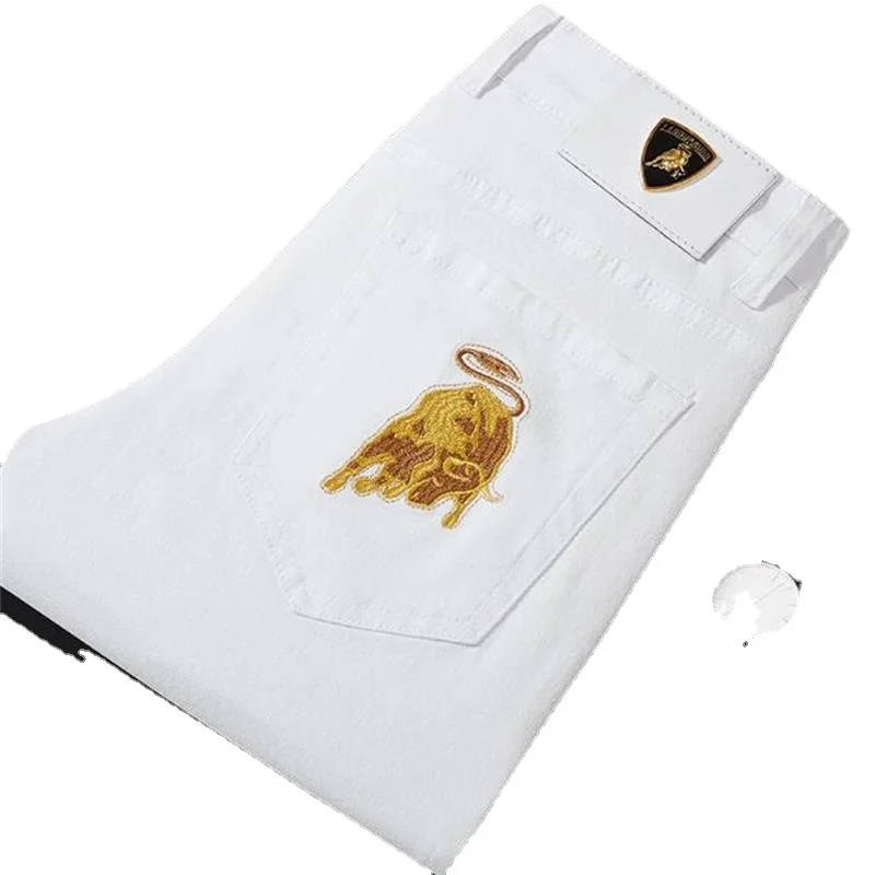 NEW High Quality Delicate Manual Work Luxury Brand Men's Designer Hip Hop Jeans Stretch Pants Trousers Four Seasons
NEW High Quality Delicate Manual Work Luxury Brand Men's Designer Hip Hop Jeans Stretch Pants Trousers Four Seasons