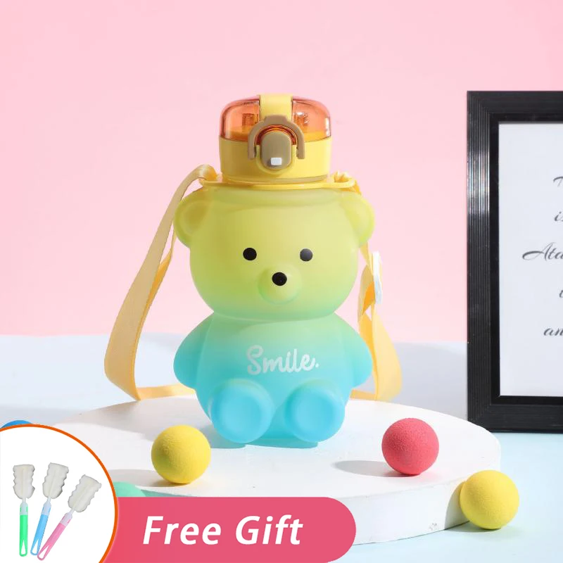 Kids Sport Drink Kettle Cartoon Bear Kawaii Cup Portable Travel Plastic Mug Cute Water Bottle For Girls 800ml Tumbler With Straw
Kids Sport Drink Kettle Cartoon Bear Kawaii Cup Portable Travel Plastic Mug Cute Water Bottle For Girls 800ml Tumbler With Straw