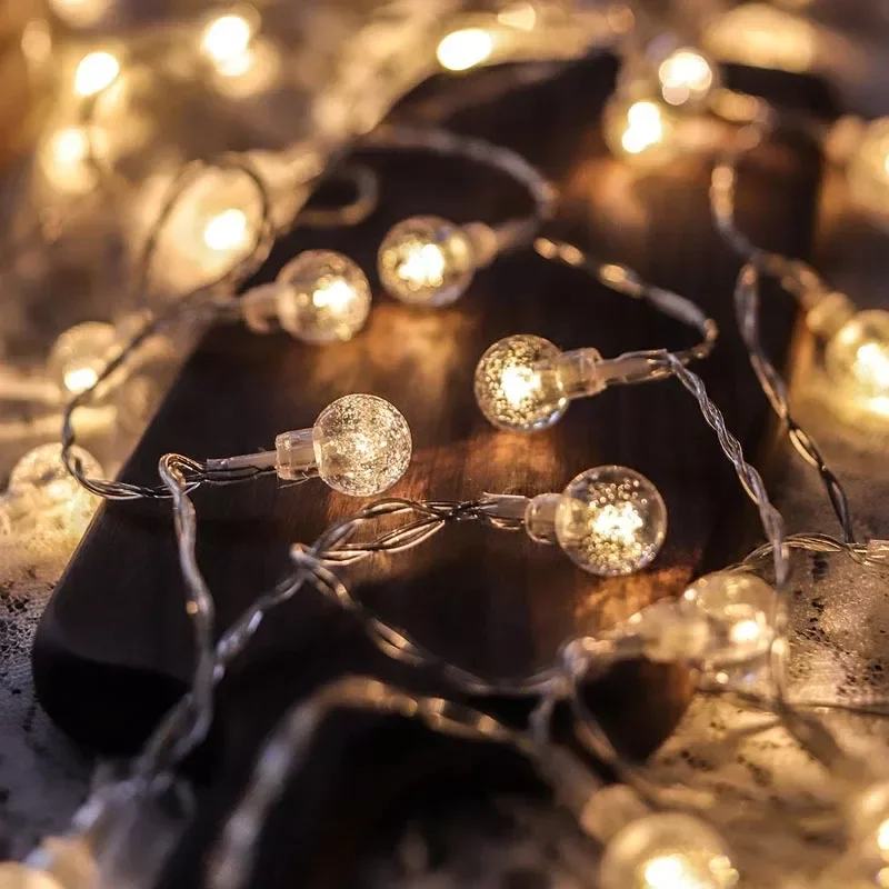 NEW2022 Led String Lights Fairy Bubble Ball Lamp Holiday Lighting Garland Christmas Wedding Party Decoration Ornaments Battery P
NEW2022 Led String Lights Fairy Bubble Ball Lamp Holiday Lighting Garland Christmas Wedding Party Decoration Ornaments Battery P
