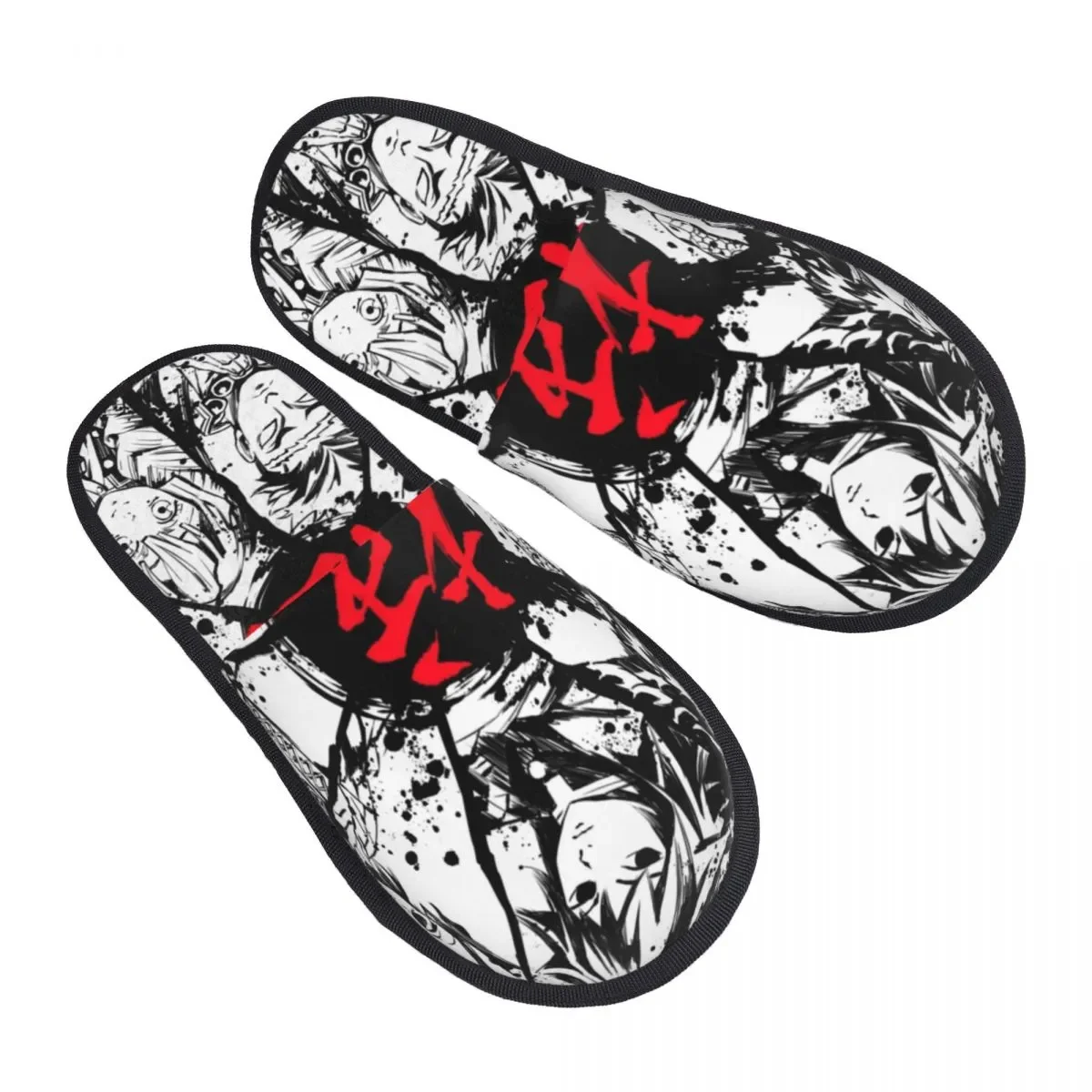 Женские домашние тапочки с принтом манга, рассекающий демонов, удобные тапочки из пены с эффектом памяти, без застежек Yaiba, тапочки для спа