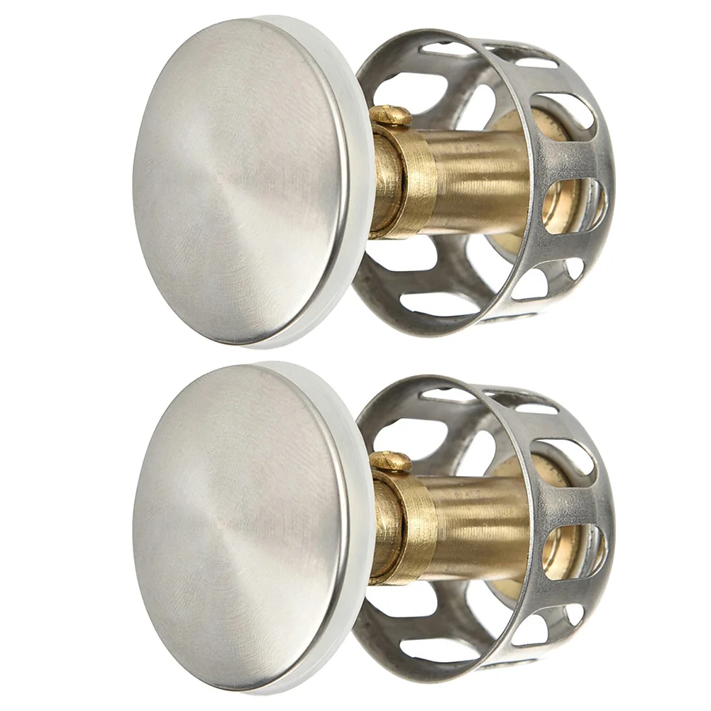 2Pcs- Sink Stopper Stainless Steel Push- Type Bounce Core Anti- Clogging Wash Basin Bounce Drain Filter Plug Strainer for
2Pcs- Sink Stopper Stainless Steel Push- Type Bounce Core Anti- Clogging Wash Basin Bounce Drain Filter Plug Strainer for