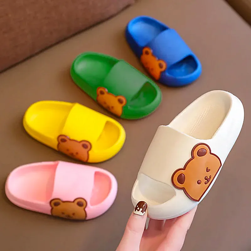 Cartoon Cute Bear Infant Slippers for Boy Girl Summer Kid Beach Shoes Baby Home Bathroom Soft Indoor Flip Flops Children Sandals
Cartoon Cute Bear Infant Slippers for Boy Girl Summer Kid Beach Shoes Baby Home Bathroom Soft Indoor Flip Flops Children Sandals