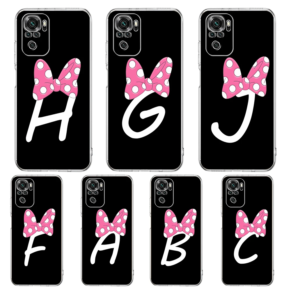 Cute Cartoon Bow Letter Transparent Phone Case For Redmi K40 8A 9A 9C 7 8 8T 9 9S 10 Pro Gaming Note 11 11T 12T 10 Plus Shell
Cute Cartoon Bow Letter Transparent Phone Case For Redmi K40 8A 9A 9C 7 8 8T 9 9S 10 Pro Gaming Note 11 11T 12T 10 Plus Shell