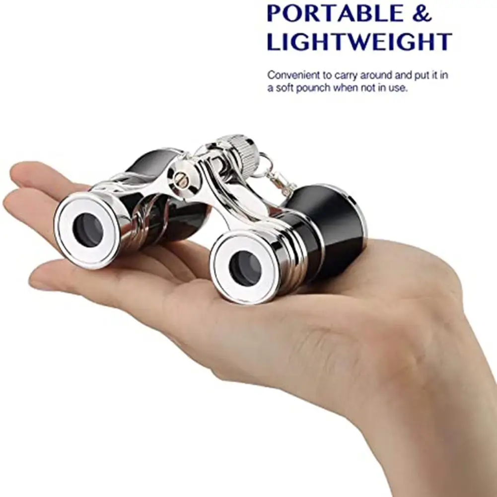 Portable 3xc3x9725 Mini Binoculars With Handle/chain Theater Opera Glasses For Theater Musical Concert
Portable 3xc3x9725 Mini Binoculars With Handle/chain Theater Opera Glasses For Theater Musical Concert