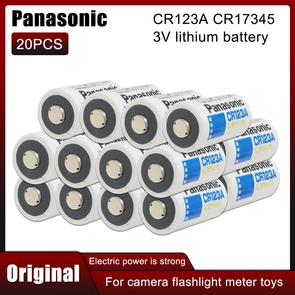 20PCS NEW Original Panasonic Lithium battery 3v CR123 CR 123A CR17345 16340 cr123a dry primary battery for camera meter
20PCS NEW Original Panasonic Lithium battery 3v CR123 CR 123A CR17345 16340 cr123a dry primary battery for camera meter