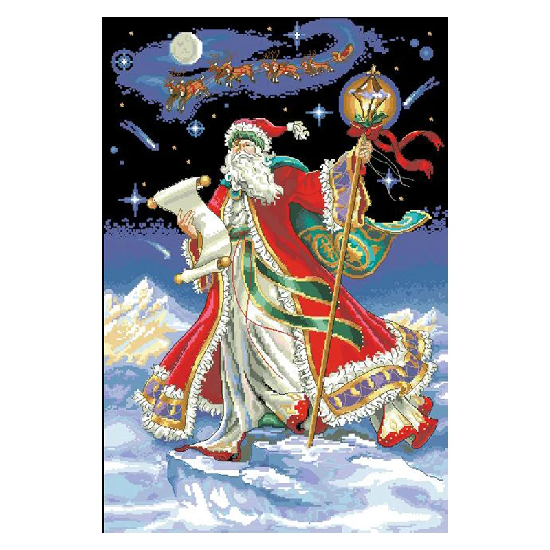 Золотая коллекция Amishop, Набор для вышивки крестиком, полночная поездка, Санта-Клаус, Рождественский волшебник, приглушенный 08617
Золотая коллекция Amishop, Набор для вышивки крестиком, полночная поездка, Санта-Клаус, Рождественский волшебник, приглушенный 08617