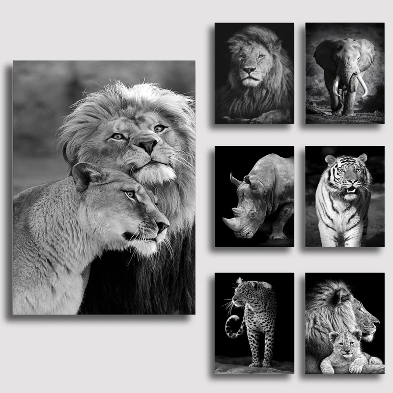 Modern Home Black and White Tiger Canvas Print Picture Lion Poster Suitable for Art Wall Decoration Bedroom Living Room Mural
Modern Home Black and White Tiger Canvas Print Picture Lion Poster Suitable for Art Wall Decoration Bedroom Living Room Mural