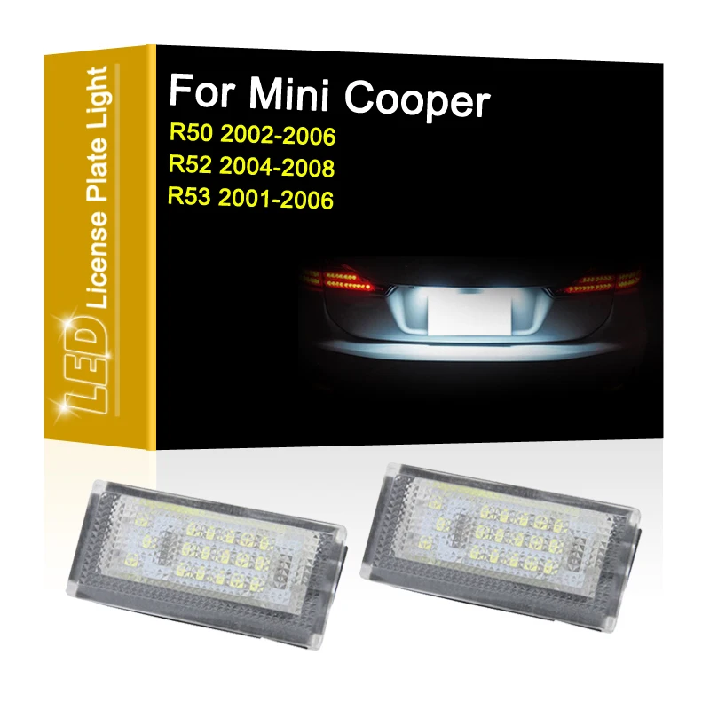 LED Number Plate Lamp For Mini Cooper R50 2002-2006 R52 Convertible 2004-2008 R53 2001-2006 White License Plate Light Assembly
LED Number Plate Lamp For Mini Cooper R50 2002-2006 R52 Convertible 2004-2008 R53 2001-2006 White License Plate Light Assembly