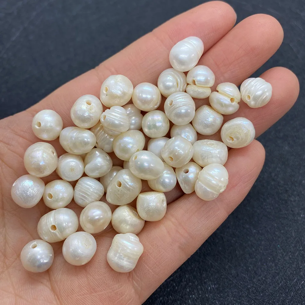 50pcs Natural Freshwater Pearl Beads Near Round Baroque Pearl Loose Beads Suitable for DIY Making Bracelet Necklace Jewelry
50pcs Natural Freshwater Pearl Beads Near Round Baroque Pearl Loose Beads Suitable for DIY Making Bracelet Necklace Jewelry
