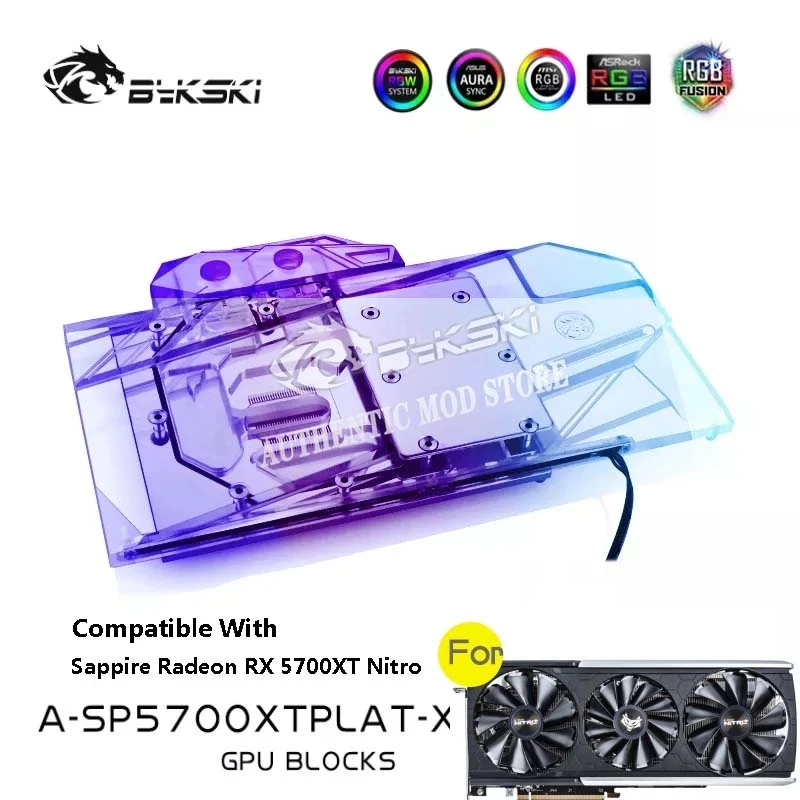 Bykski A-SP5700XTPLAT-X, водяной блок GPU для Sapphire Radeon RX 5700 XT Nitro, видеокарта, VGA Liquid Cooler 12 В/5 В, Поддержка синхронизации
Bykski A-SP5700XTPLAT-X, водяной блок GPU для Sapphire Radeon RX 5700 XT Nitro, видеокарта, VGA Liquid Cooler 12 В/5 В, Поддержка синхронизации