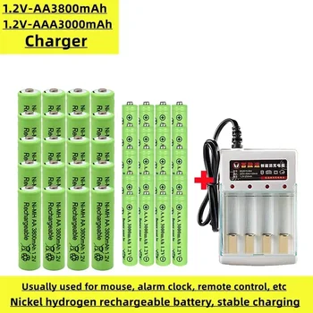 AA AAA nickel hydrogen rechargeable battery, 1.2V, 3800mAh and 3000mAh, commonly used for mice, toys, remote controls, etc