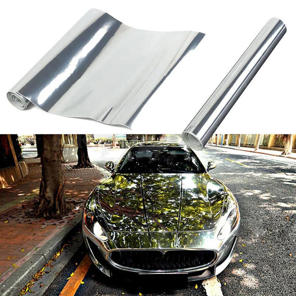 Sliver Chrome Car Sticker Vinyl Wrap Decal Roll Self Adhesive Film 6x60 Inch Practical Sticker
Sliver Chrome Car Sticker Vinyl Wrap Decal Roll Self Adhesive Film 6x60 Inch Practical Sticker