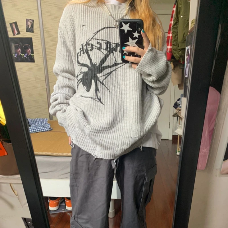 2022 New American Style Vintage Street Style Sweater, Y2K Autumn And Winter Broken Hole Hundred Take Guard Coat Upper Clothing
2022 New American Style Vintage Street Style Sweater, Y2K Autumn And Winter Broken Hole Hundred Take Guard Coat Upper Clothing
