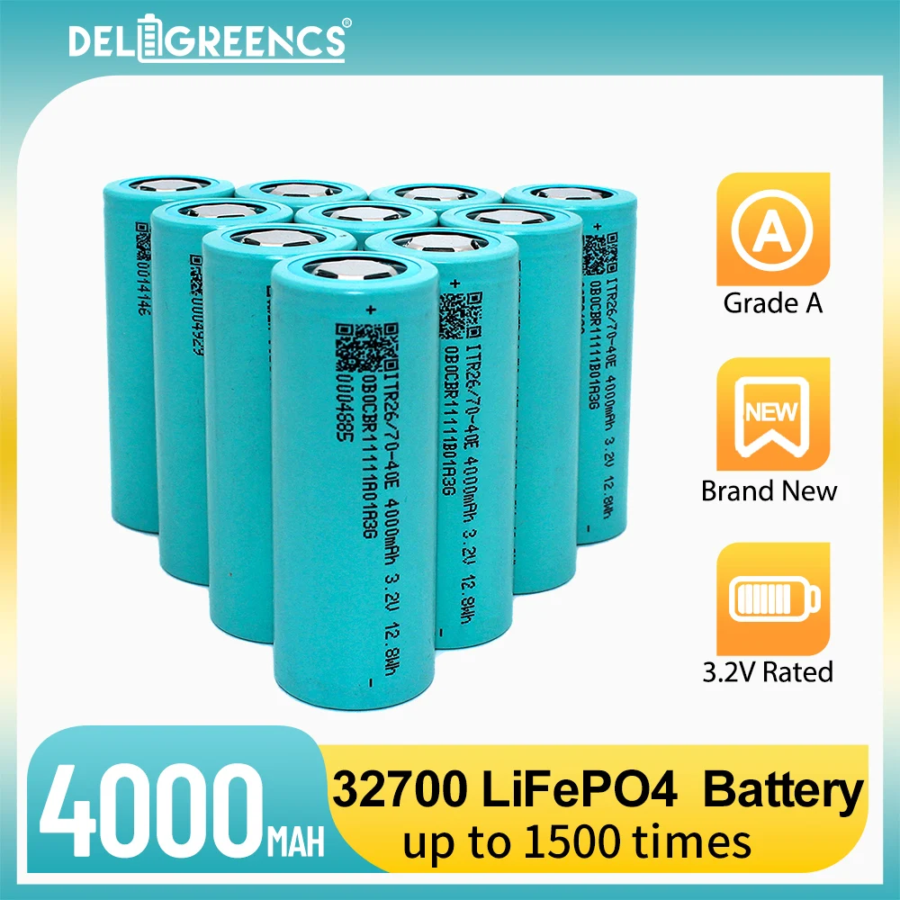 26700 LiFePO4 3.2V 4000mah Rechargeable Battery 3C-5C Discharge For DIY Power Tool E-Bike Scooter Solar Energy Storage Batter
26700 LiFePO4 3.2V 4000mah Rechargeable Battery 3C-5C Discharge For DIY Power Tool E-Bike Scooter Solar Energy Storage Batter