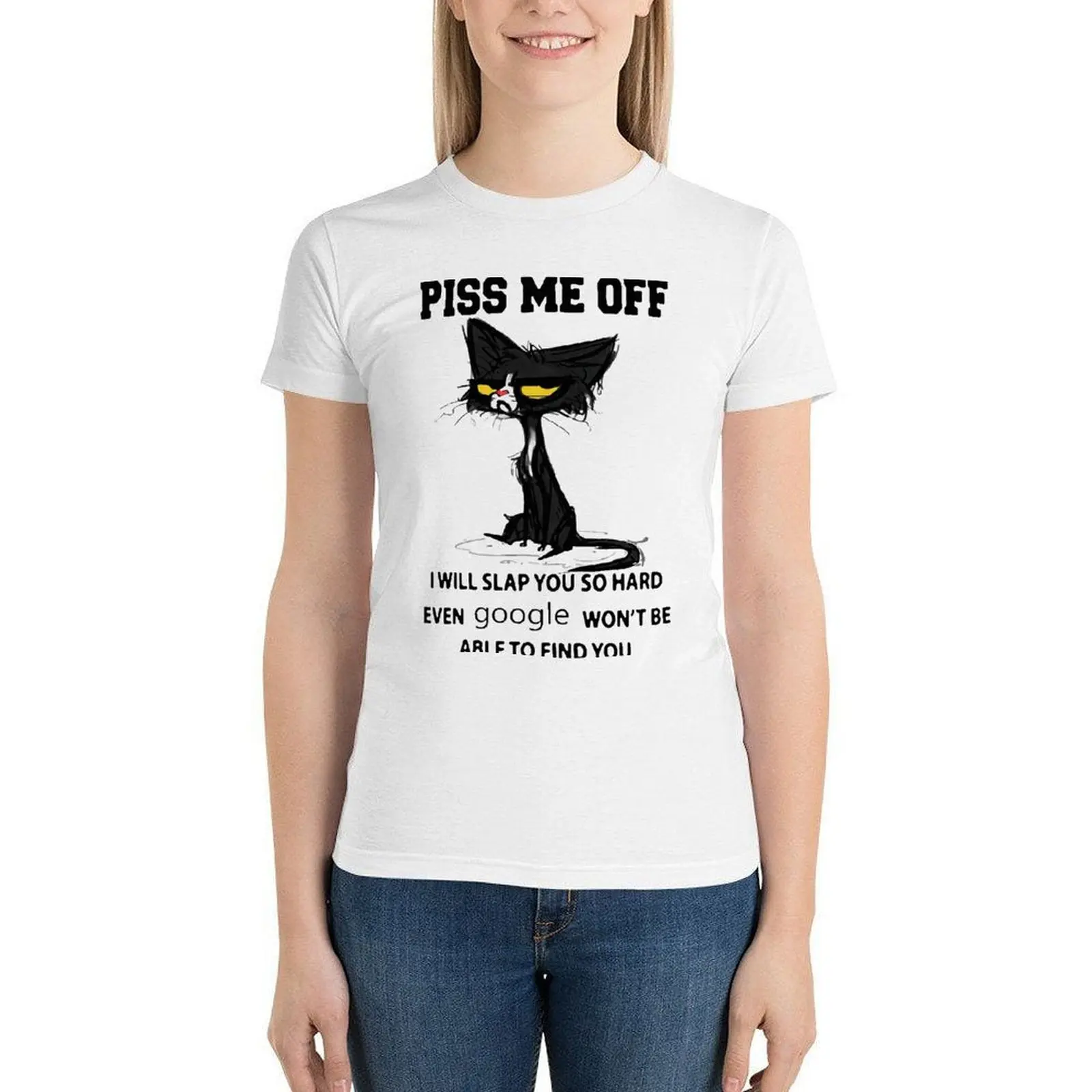 Black Cat Tshirt Dont Short-Sleeve Ladies Cotton T Shirt Street Style Printed T-Shirt
Black Cat Tshirt Dont Short-Sleeve Ladies Cotton T Shirt Street Style Printed T-Shirt