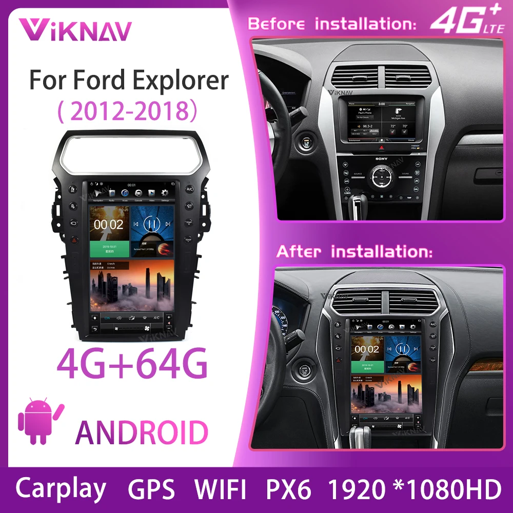 6+64G Android Car Radio For Ford Explorer 2012-2018 10.0 Inch Teyes Multimedia Carplay Stereo Navigation Autoradio
6+64G Android Car Radio For Ford Explorer 2012-2018 10.0 Inch Teyes Multimedia Carplay Stereo Navigation Autoradio