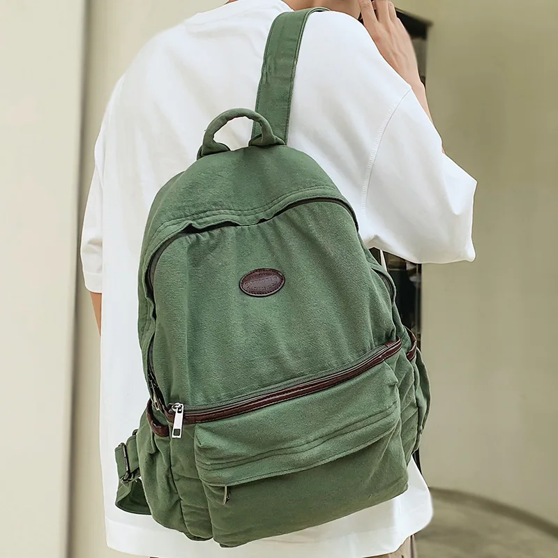 Ladies Male Vintage Green Canvas College Backpack Fashion Female Laptop Girl Travel Boy Leisure Retro Book Men Women School Bags
Ladies Male Vintage Green Canvas College Backpack Fashion Female Laptop Girl Travel Boy Leisure Retro Book Men Women School Bags