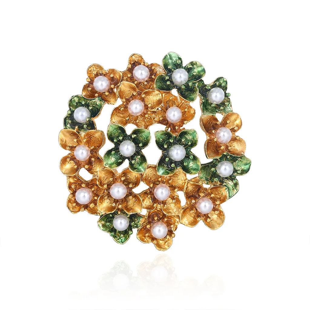 TULX Enamel Flower Brooches For Women Pearl Beauty Plants Party Office Brooch Pin Gifts Weddings Banquet Jewelry
TULX Enamel Flower Brooches For Women Pearl Beauty Plants Party Office Brooch Pin Gifts Weddings Banquet Jewelry