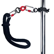 Yoga Aerial Silks hanging clamp for Acrobatic Fly Yoga swing Trapeze Silk Dance Hammock 45mm dance pole