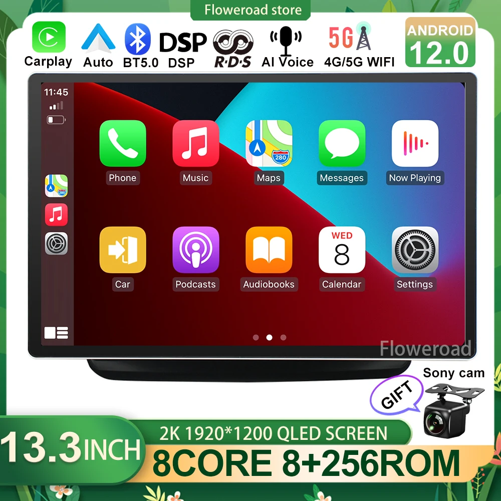 13 дюймов Android 12 для Mitsubishi Pajero Sport 2013-2017 мультимедийный умный автомобильный радиоприемник стерео Carplay Авто GPS DSP BT5.0 
13 дюймов Android 12 для Mitsubishi Pajero Sport 2013-2017 мультимедийный умный автомобильный радиоприемник стерео Carplay Авто GPS DSP BT5.0