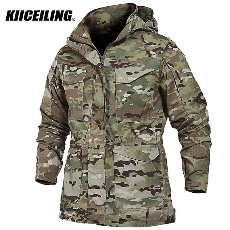 KIICEILING Multicam Military Tactical Jackets For Men Warm Waterproof Windbreakers Army Camouflage Motorcycle Parka Trench Coat
KIICEILING Multicam Military Tactical Jackets For Men Warm Waterproof Windbreakers Army Camouflage Motorcycle Parka Trench Coat