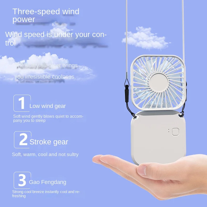 2023 Summer Outdoor Camping Handheld Fan Handheld USB Office Small Fan Hanging Neck Small Fan Portable Electric Fan
2023 Summer Outdoor Camping Handheld Fan Handheld USB Office Small Fan Hanging Neck Small Fan Portable Electric Fan