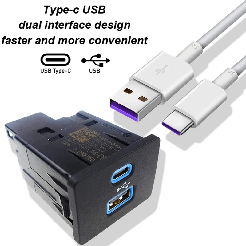 USB+Type-C Dual Interface Module SYNC 2 Upgrade to SYNC 3 Media Wiring Hub Adapter Plug Interfa for Ford Apple Carplay
USB+Type-C Dual Interface Module SYNC 2 Upgrade to SYNC 3 Media Wiring Hub Adapter Plug Interfa for Ford Apple Carplay