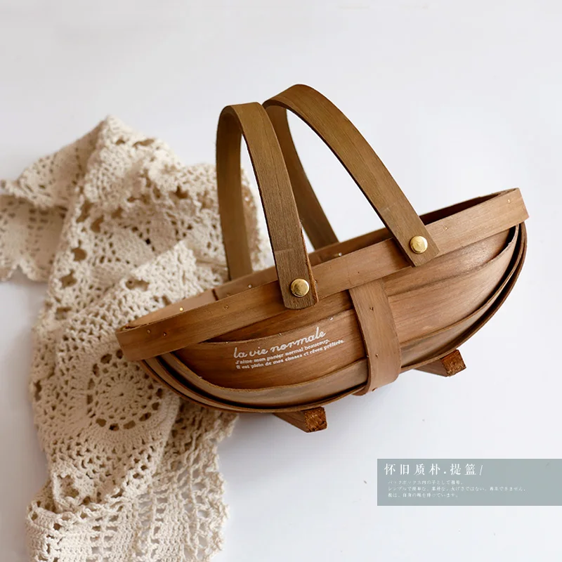 wooden chips, Japanese fruit picnic basket, bread, flower basket, food box, carbonized, used decorative handle basket
wooden chips, Japanese fruit picnic basket, bread, flower basket, food box, carbonized, used decorative handle basket