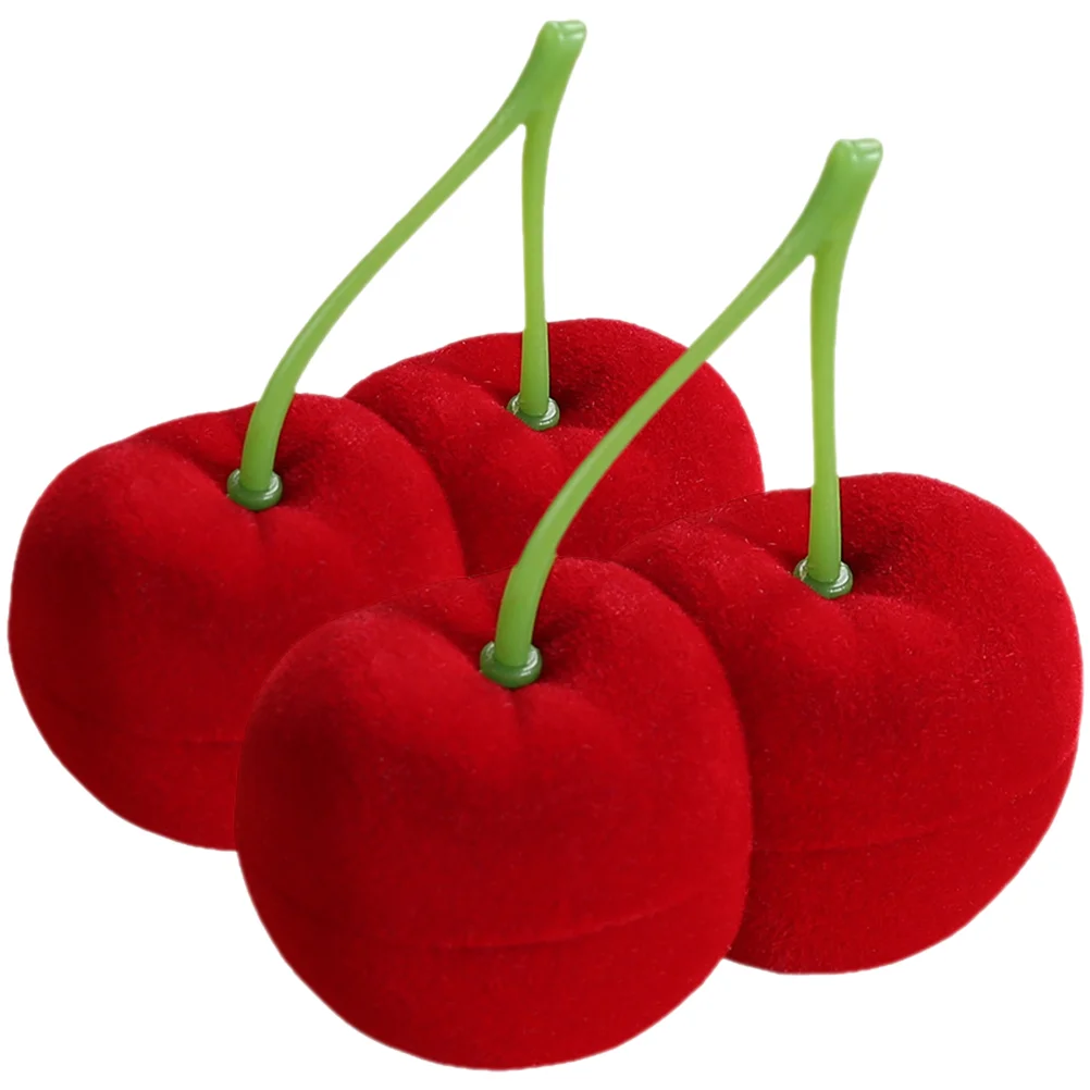 2Pcs Cherry Shaped Ring Box Wedding Engagement Proposal Jewelry Display Box Earring Case
2Pcs Cherry Shaped Ring Box Wedding Engagement Proposal Jewelry Display Box Earring Case