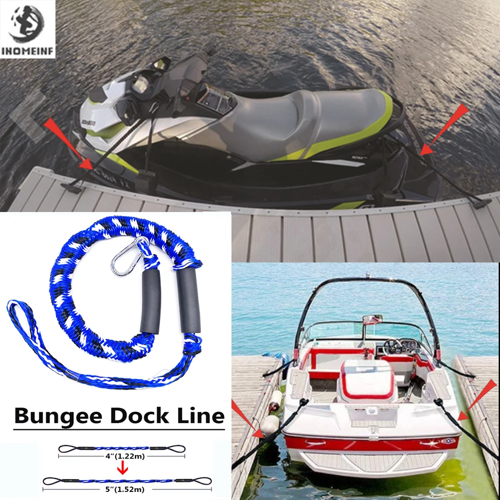 INOMEINF 4FT Kayak Boat Mooring Rope Boat Bungee Dock Lines For Inflatabele Fishing Boat BOAT/JET SKI/PONTOON Accessories
INOMEINF 4FT Kayak Boat Mooring Rope Boat Bungee Dock Lines For Inflatabele Fishing Boat BOAT/JET SKI/PONTOON Accessories