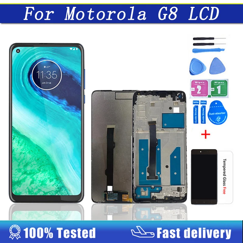 LCD Display 6.4" For Motorola Moto G8 XT2045-1 XT2045-2 XT2045-5 Touch Screen Digitizer Assembly Replacement Parts
LCD Display 6.4" For Motorola Moto G8 XT2045-1 XT2045-2 XT2045-5 Touch Screen Digitizer Assembly Replacement Parts