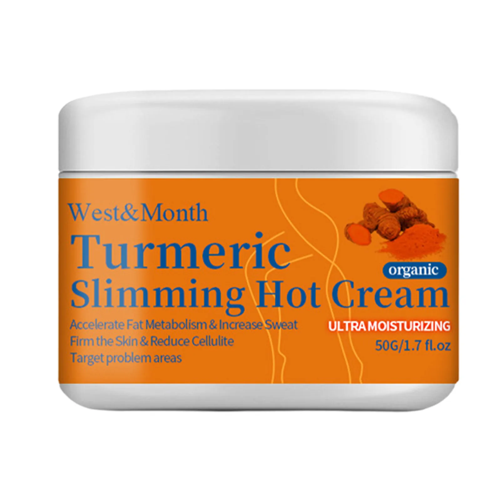 Cellulite Removal Cream Turmeric Slimming Hot Cream Fat Burner Weight Loss Slimming Cream Waist Abdomen And Buttock 50g
Cellulite Removal Cream Turmeric Slimming Hot Cream Fat Burner Weight Loss Slimming Cream Waist Abdomen And Buttock 50g