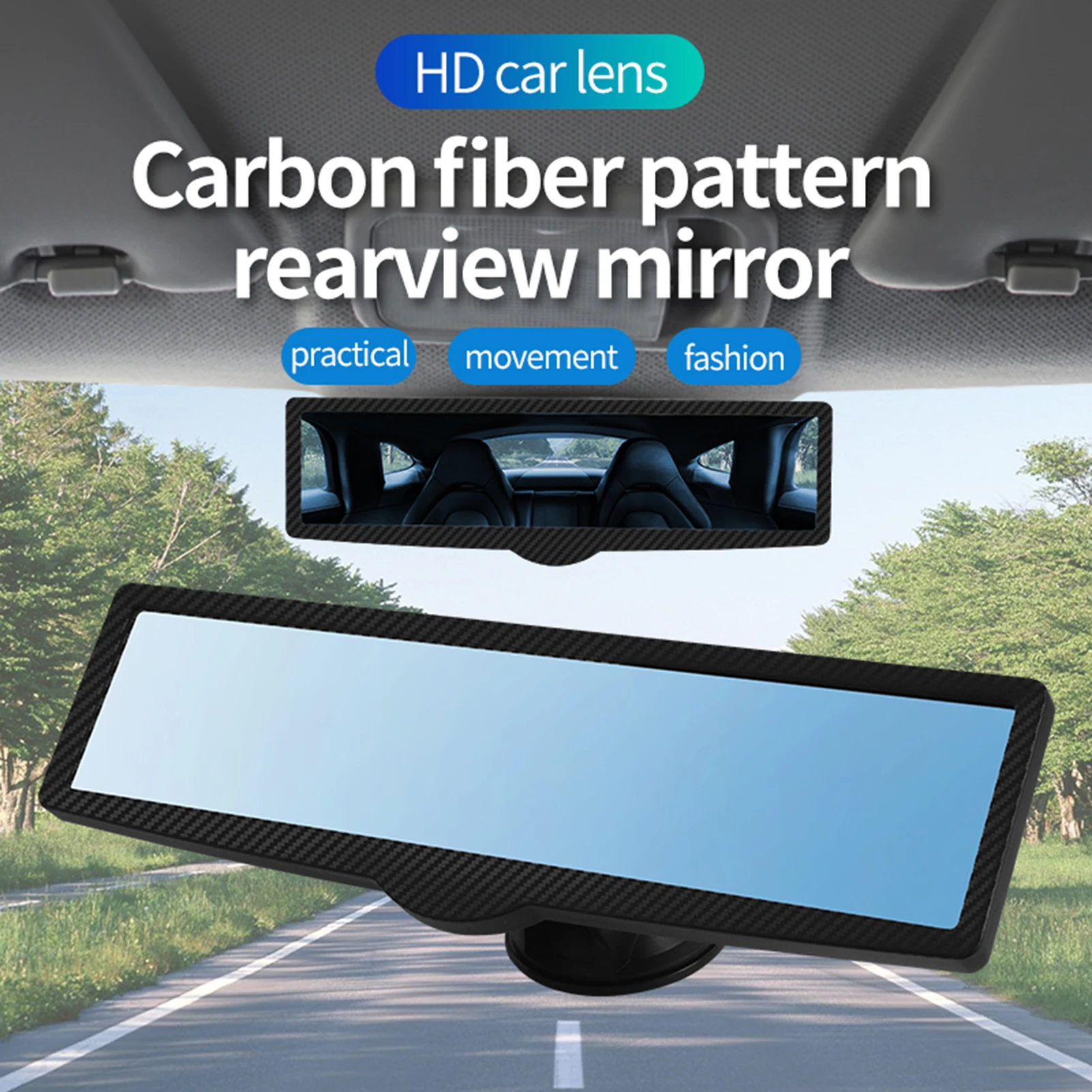 Rear View Mirror Suction Cup Rearview Mirror Wide Angle Hidden Aromatherapy 360° Adjustment Angle Rear View Mirror for Cars SUVs
Rear View Mirror Suction Cup Rearview Mirror Wide Angle Hidden Aromatherapy 360° Adjustment Angle Rear View Mirror for Cars SUVs