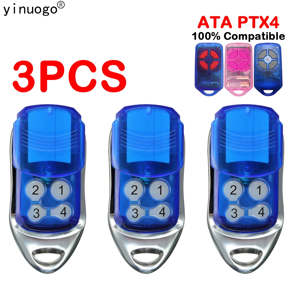 3 PCS ATA PTX4 CRX-1 CRX-2 Garage Door Remote Key Replacement ATA PTX4 433.92MHz Garage Door Remote Duplicator Transmitter
3 PCS ATA PTX4 CRX-1 CRX-2 Garage Door Remote Key Replacement ATA PTX4 433.92MHz Garage Door Remote Duplicator Transmitter